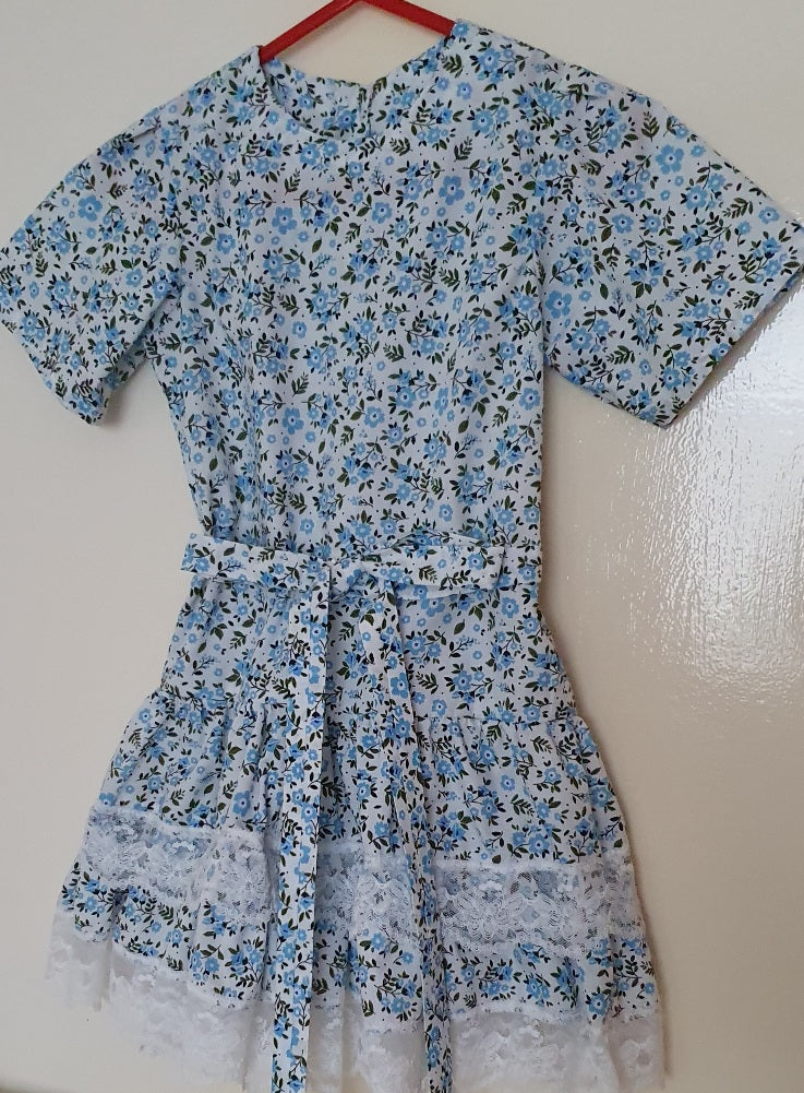 Blue Flower Baby Dress