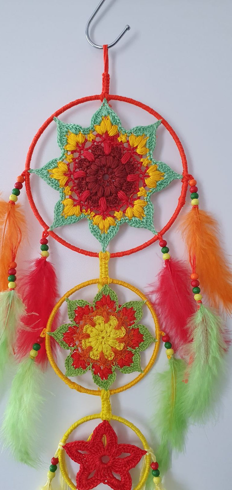 pleasant sleep with a happy colors dream catcher