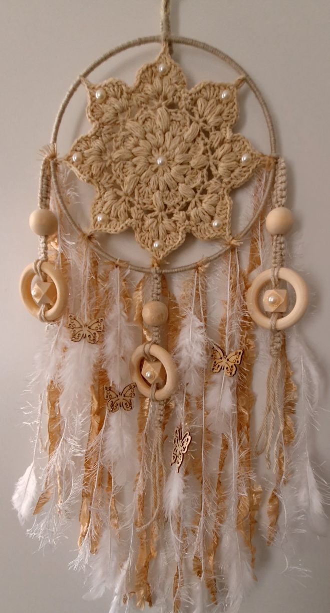 - Handmade boho dreamcatcher
