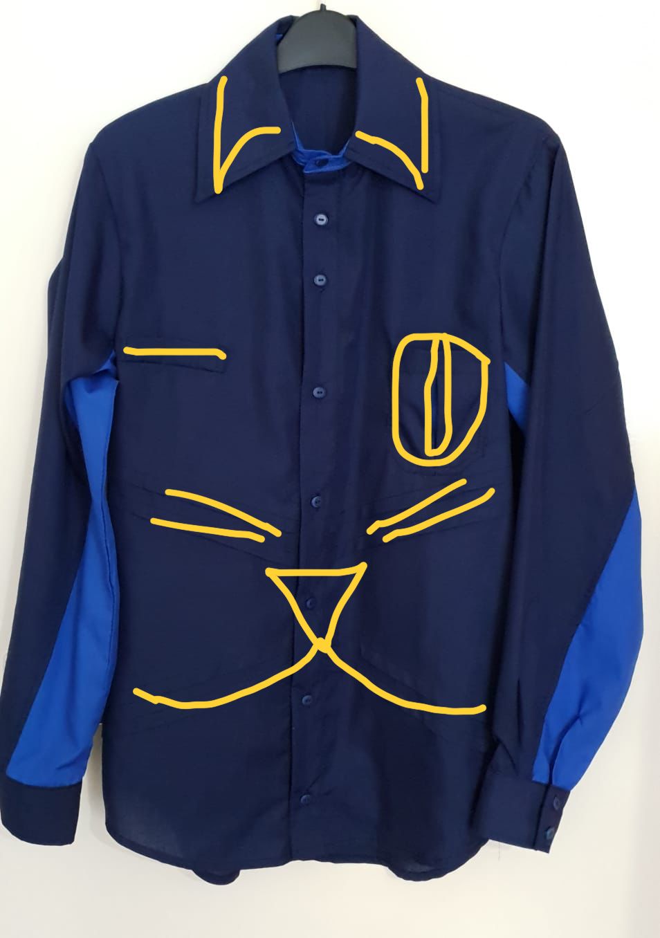 Navy Blue Shirt