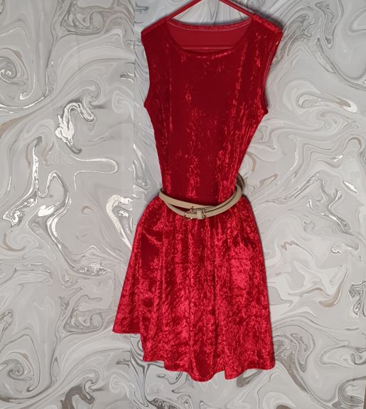 Red Velvet Baby Dress