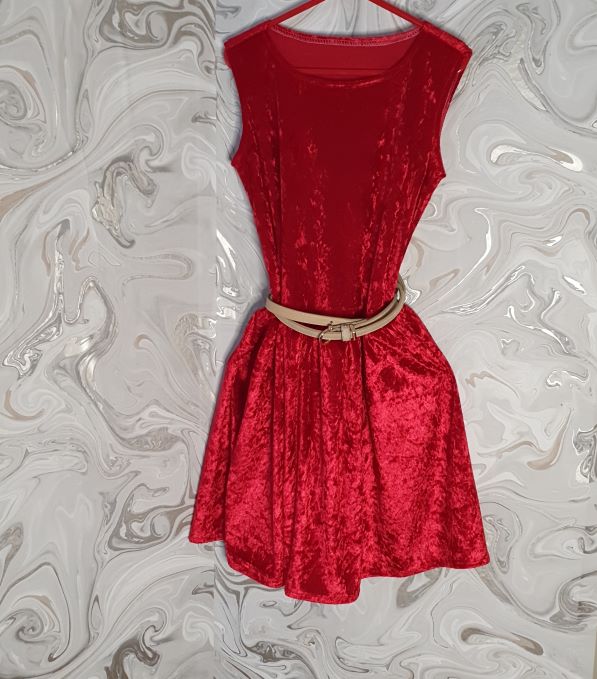 Red Velvet Baby Dress