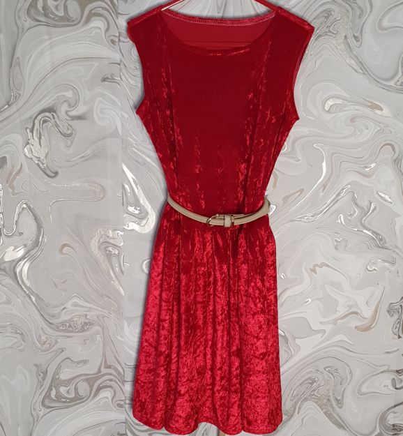 Red Velvet Baby Dress