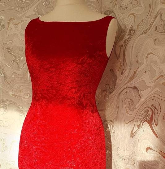 Red Velvet Dress