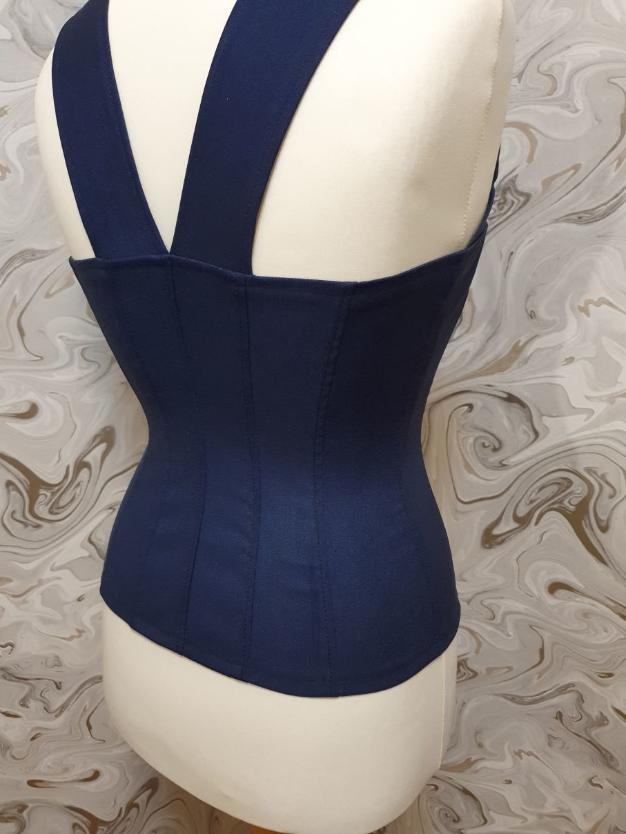 Blue Corset Top