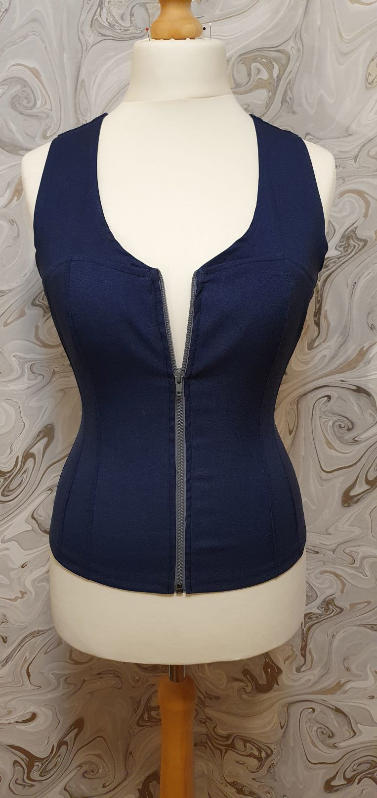 Blue Corset Top