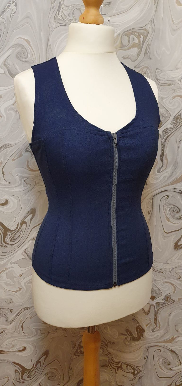 Blue Corset Top