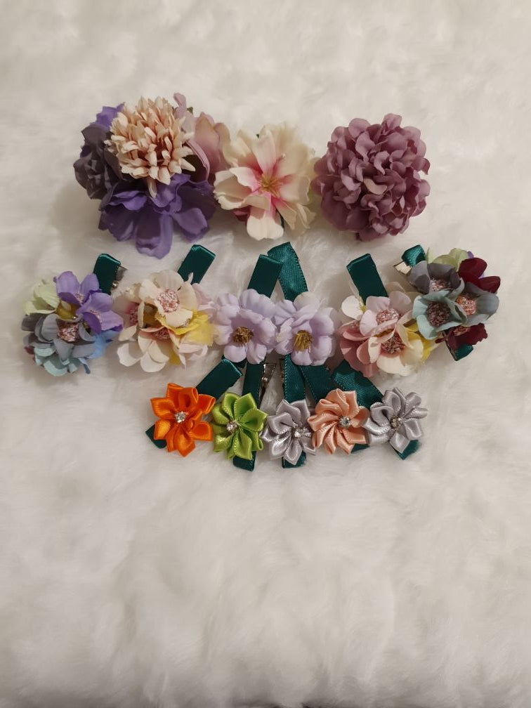 Flowers Hair Clips
