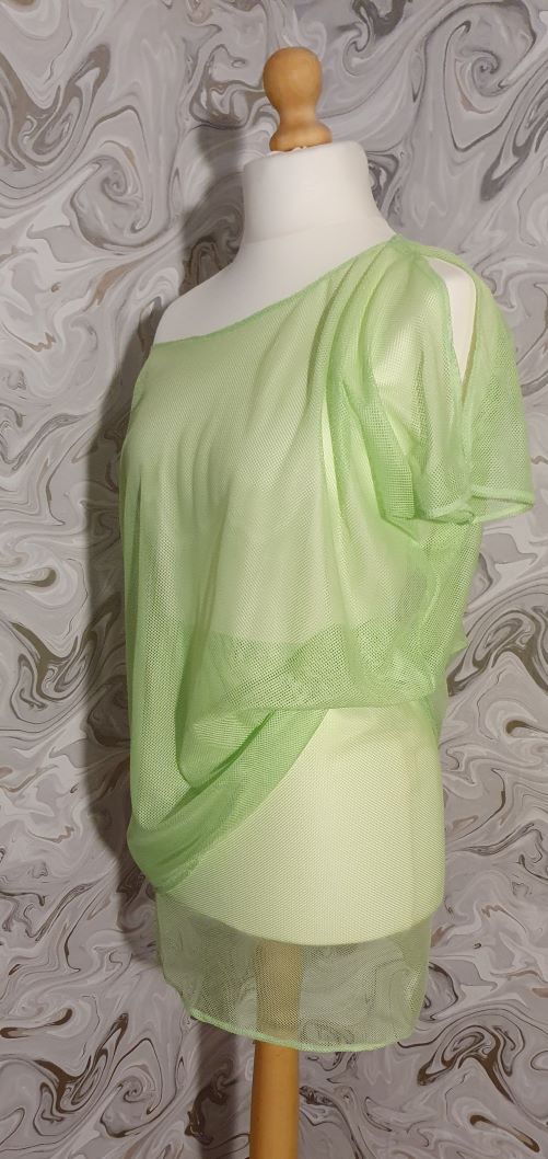Green Mesh Blouse