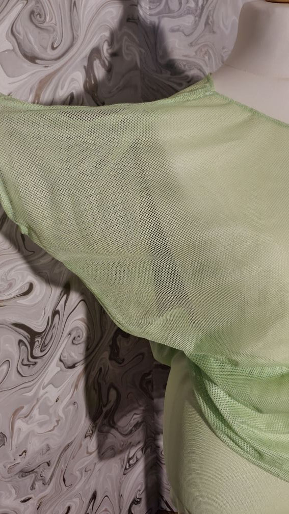 Green Mesh Blouse