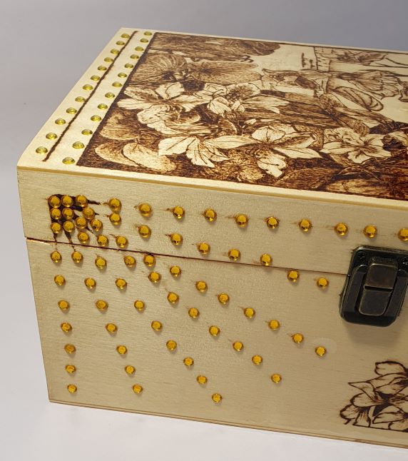 Pyrography Wooden Box