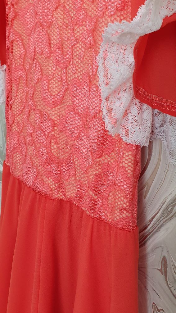 Chiffon Coral Baby Dress