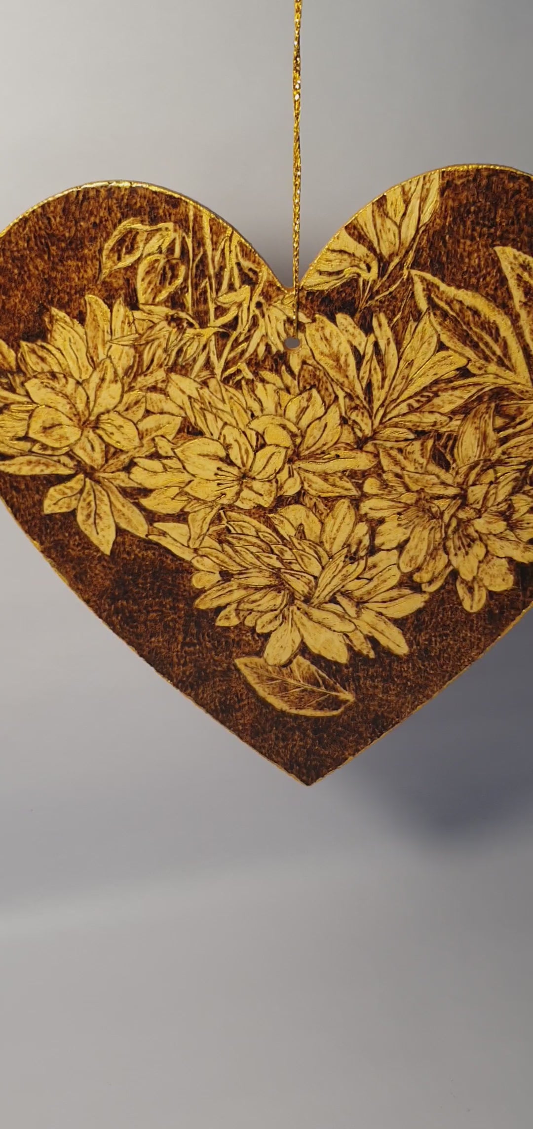 Painted Wooden Heart