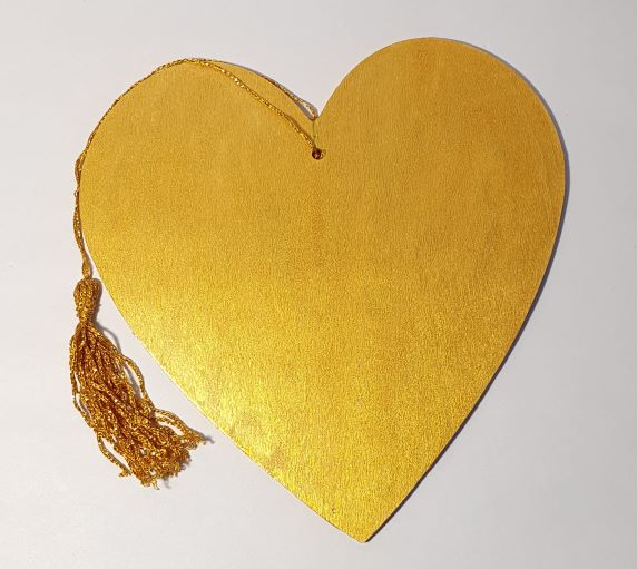 Painted Wooden Heart