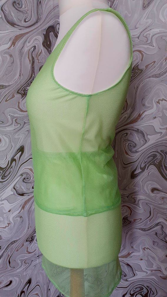 Green Mesh Dress