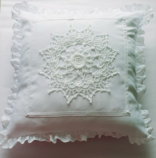 Crochet Lace Cushion