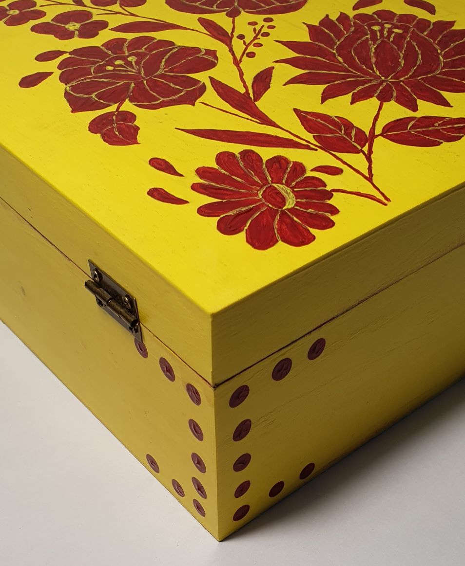 Painted Wooden Box