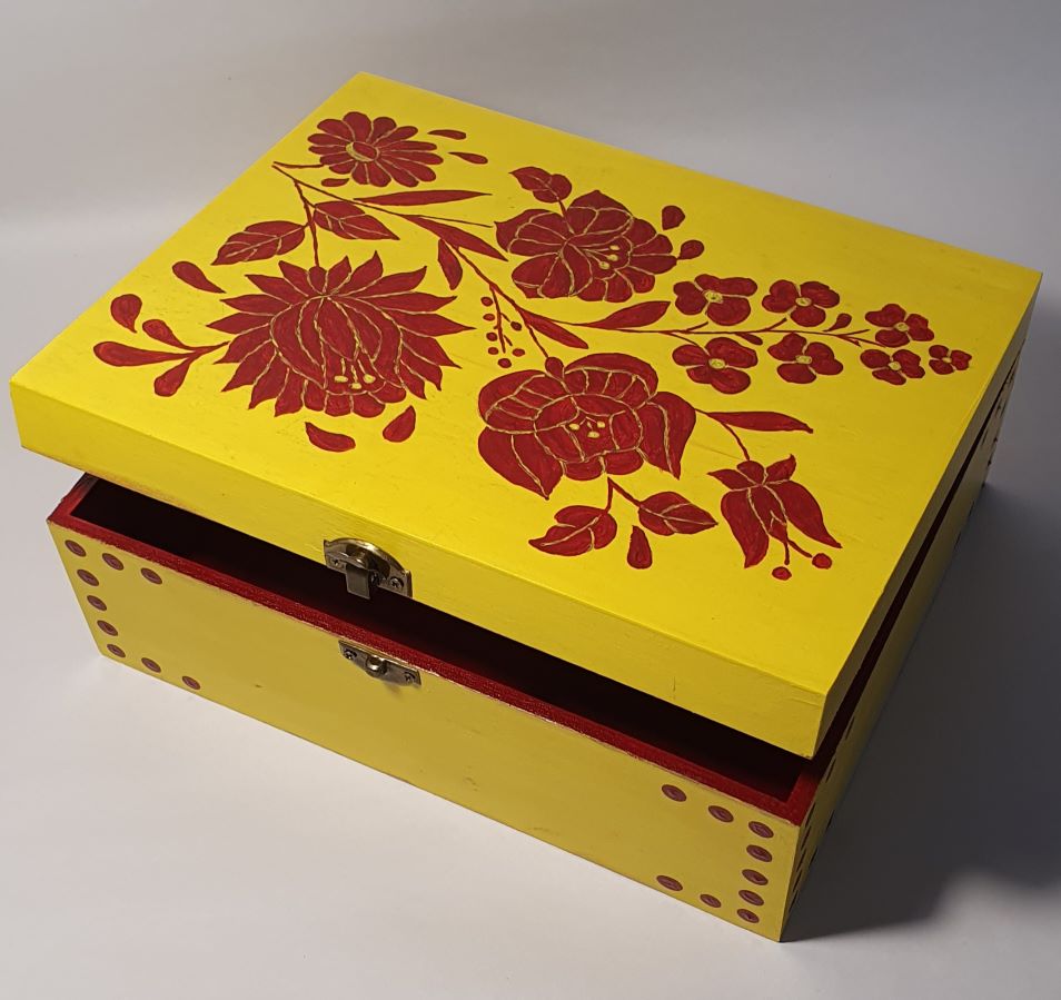 Painted Wooden Box