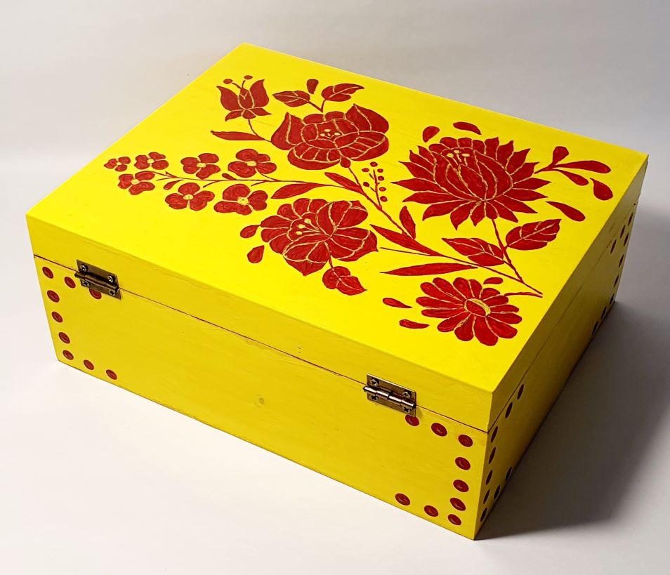 Painted Wooden Box
