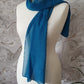 simple blue chiffon shawl