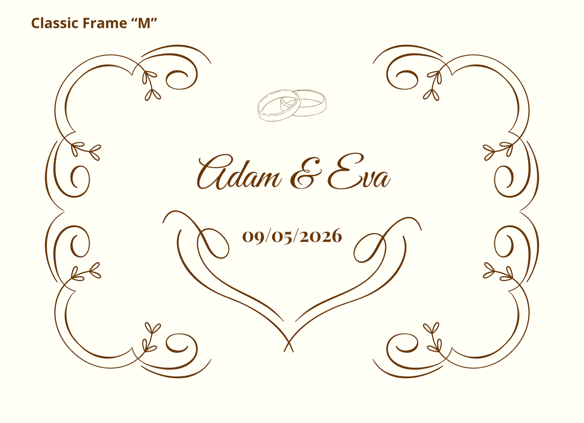 WEDDING – CLASSIC FRAME