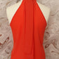 sleeveless coral  top