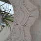 cream macrame frame mirror