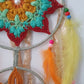 flowers and star patterns dream catcher