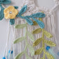Dreamcatcher with crochet flowers motif