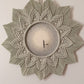 round mirror macrame frame