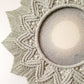 mirror in macrame frame