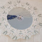 Decorative round mirror with macrame frame