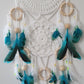 white and turquoise dream catcher