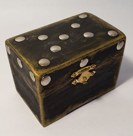 black small wooden box