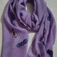 chiffon purple scarf 