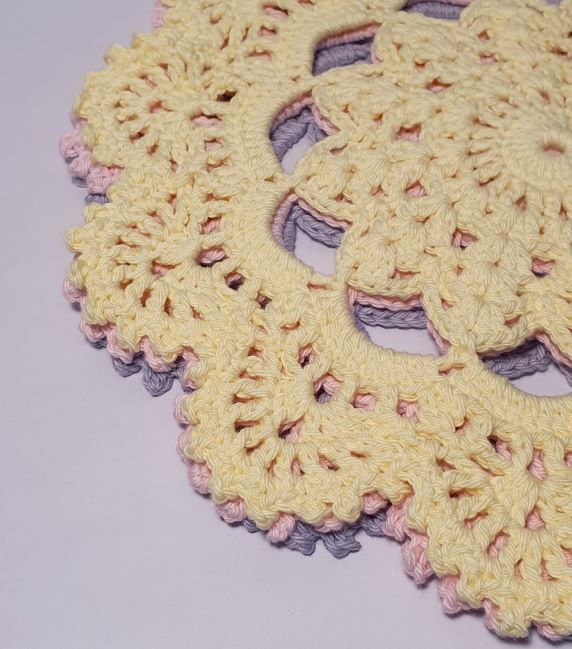 crochet coaster set