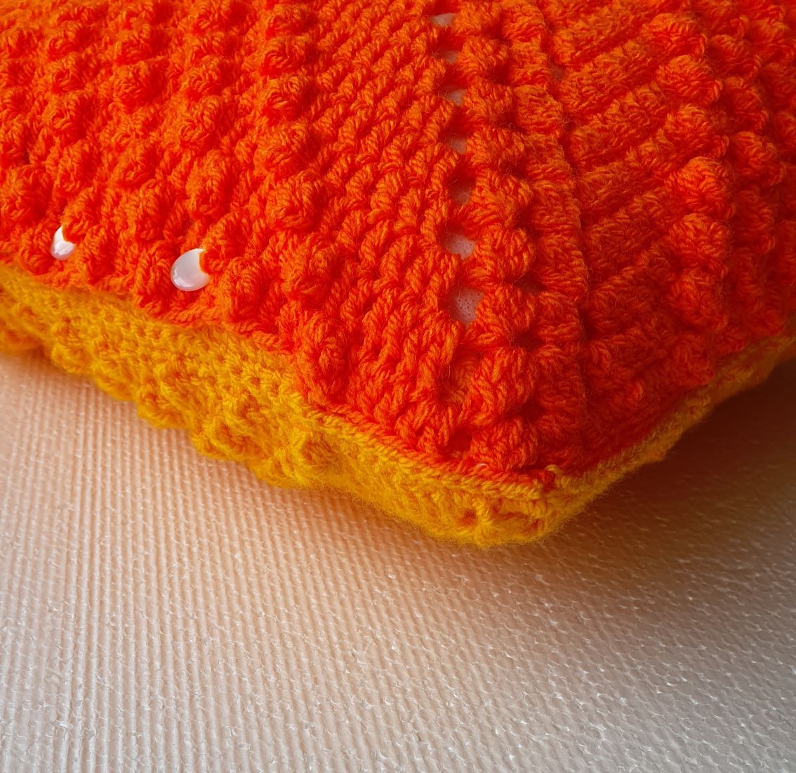 crochet acrylic small pillowcase