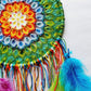 rainbow dreamcatcher  with colorful feather
