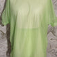 loose meshed green blouse