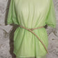 loose green meshed blouse