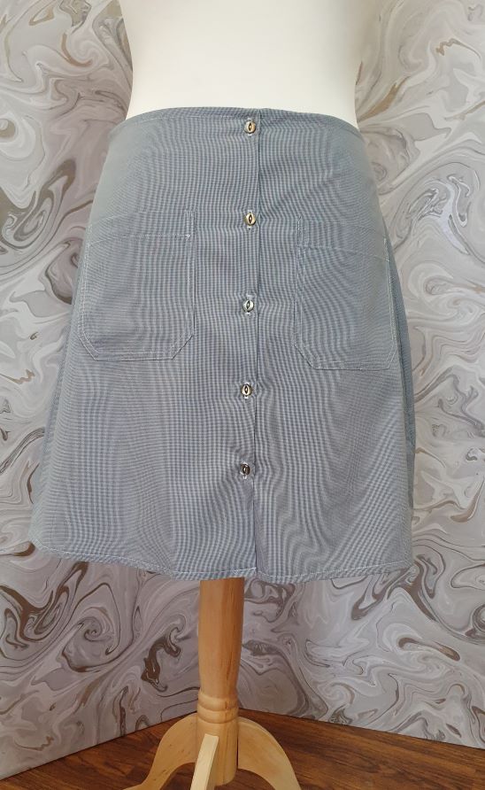 midi grey summer skirt