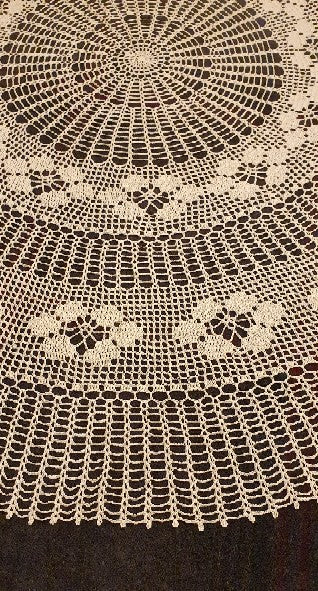 flower crochet large tablecloth