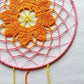 crochet flower dream catcher