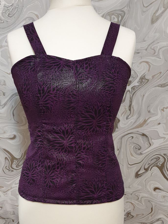purple corset top 