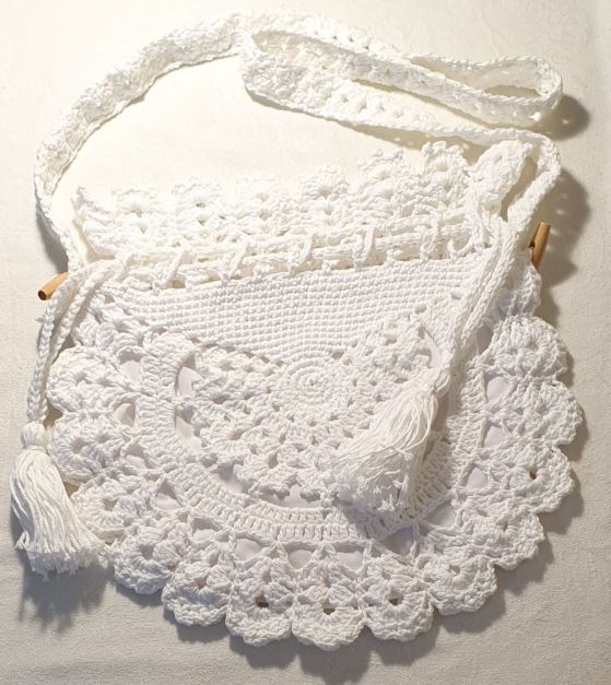 crochet round bag