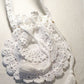 white round crochet shoulder bag