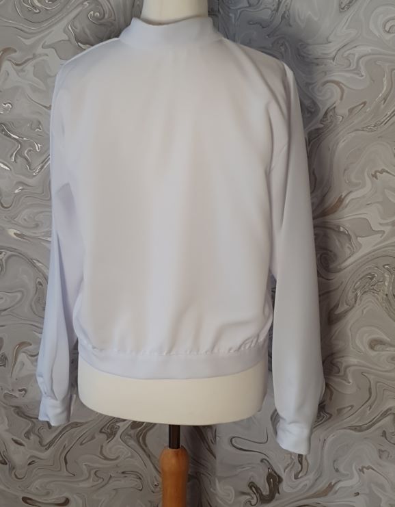white zipper jacket