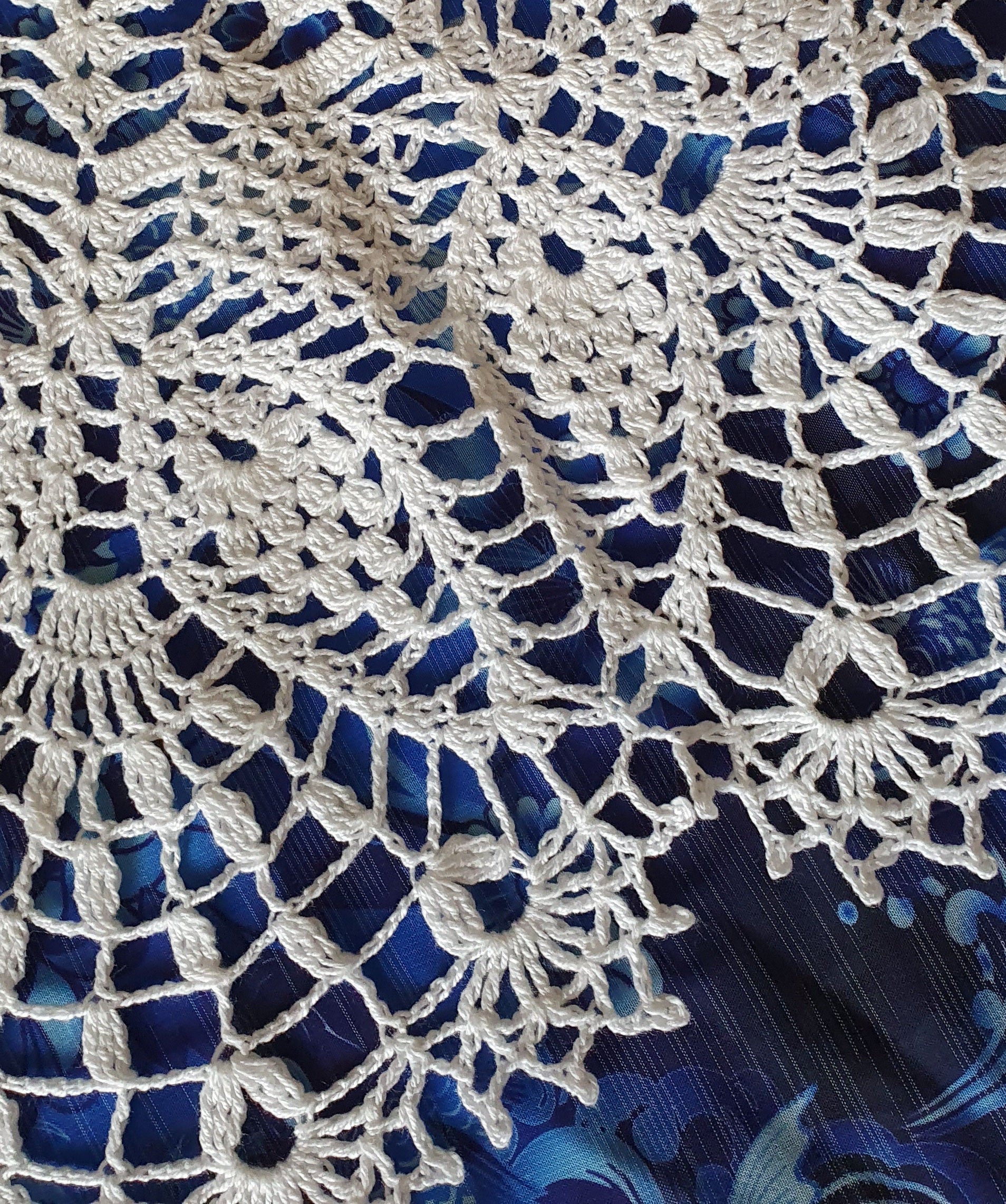 flower pattern crochet lace table cloth
