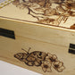 medium wooden decorative fire painted box